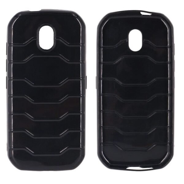 2PCS Custodia TPU Morbida Protettiva Nera per Caterpillar Cat S42 Hygiene Plus