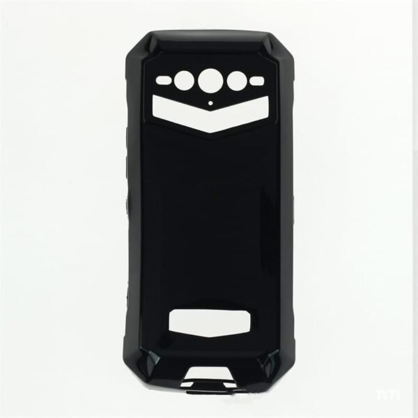 2PCS Custodia Cover TPU Morbida Protettiva Nera per Doogee S100 Pro