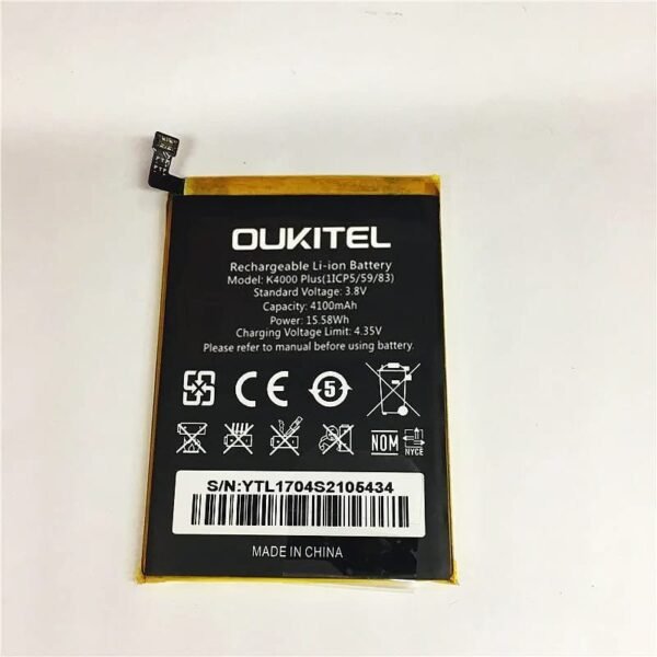Batteria originale per Oukitel K4000 Plus pezzo di ricambio