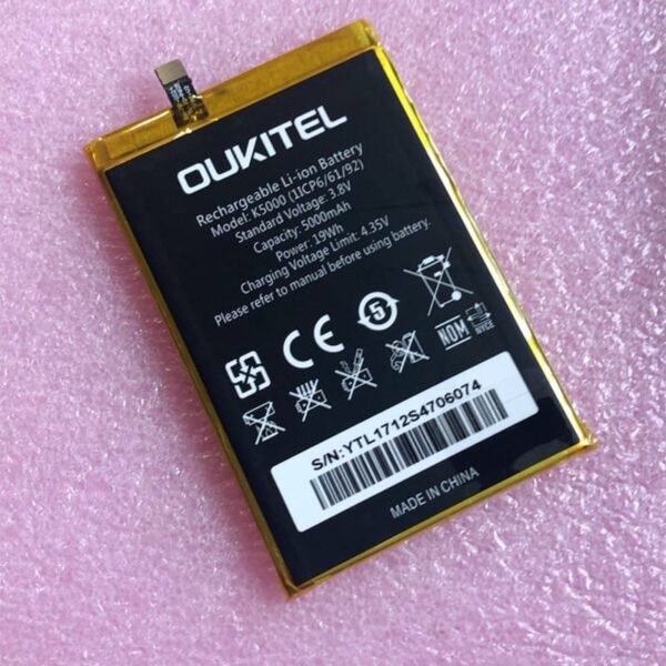 Batteria originale per ricambio Oukitel K5000